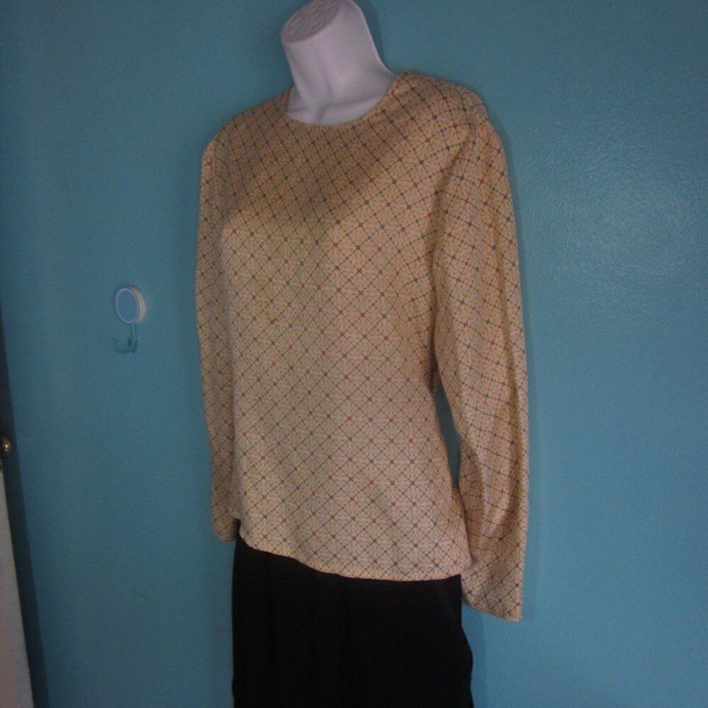 Vintage Talbots 14 P Silk Blouse